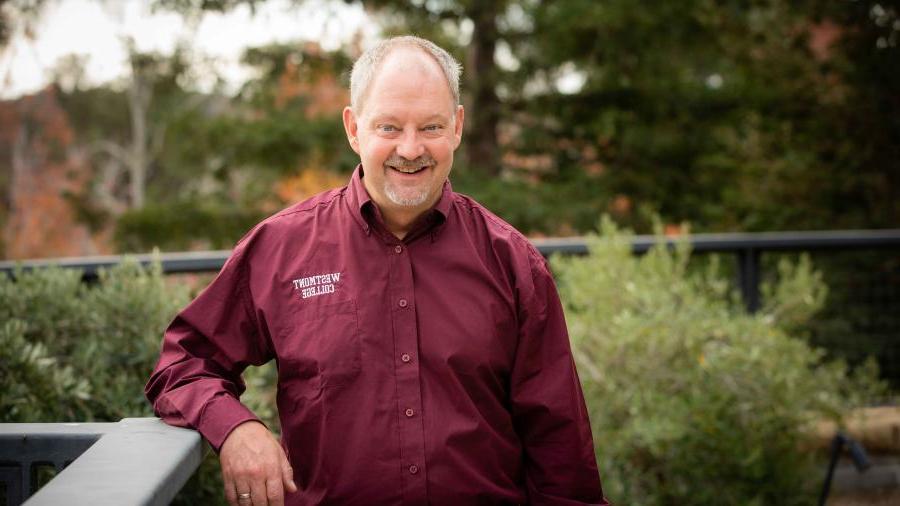 Dan Jensen outside Winter Hall